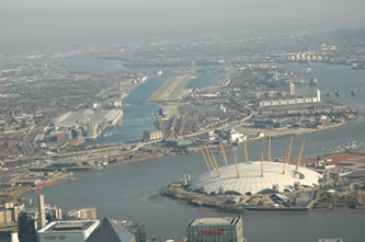 Helicopter Tour over 02 Dome and City Airport